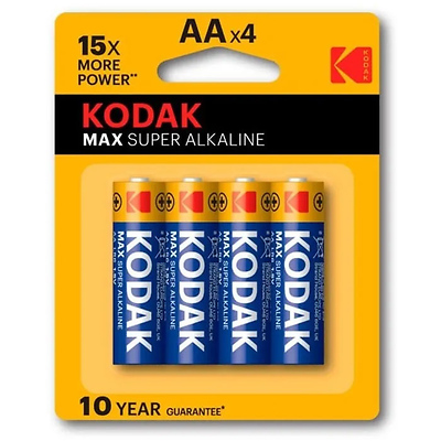 Kodak MAX AA 1.5V (4 Pack) Alkaline Battery