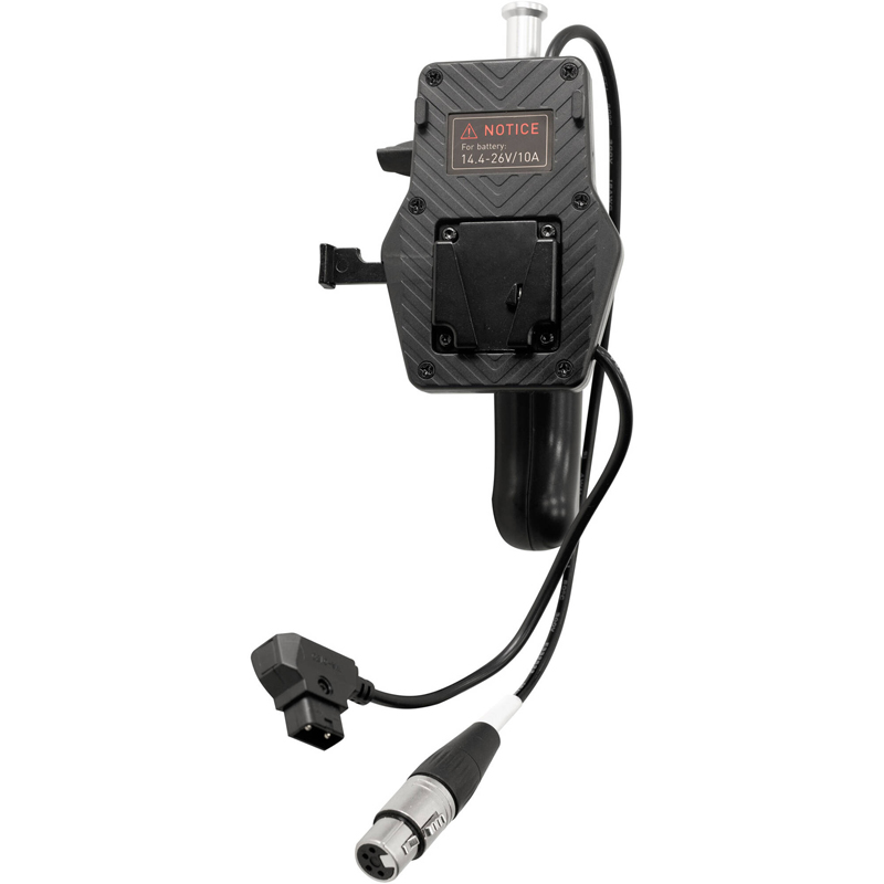 Nanlite BT-BG-XLR4 V-Mount Battery Handle Grip for Forza 150 150B with 4 Pin XLR