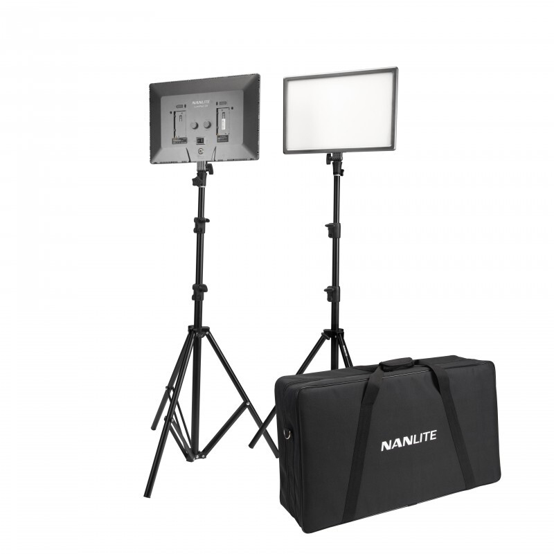 Nanlite Lumipad 25 Soft LED Panel Twin Kit with Light Stands