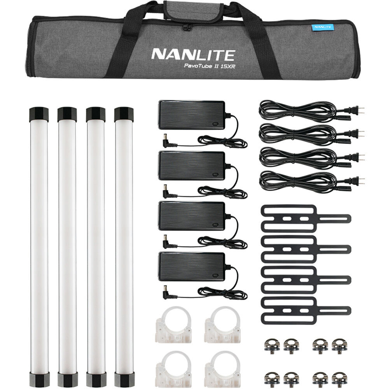 Nanlite PavoTube II 15XR 2ft RGBWW LED Tube 4KIT