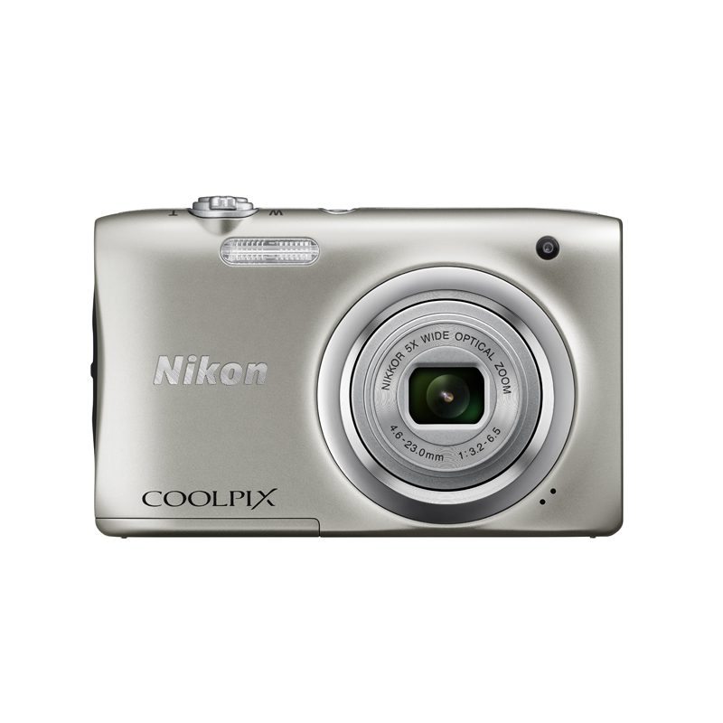 Nikon Coolpix A100 Compact Digital Camera (Silver)