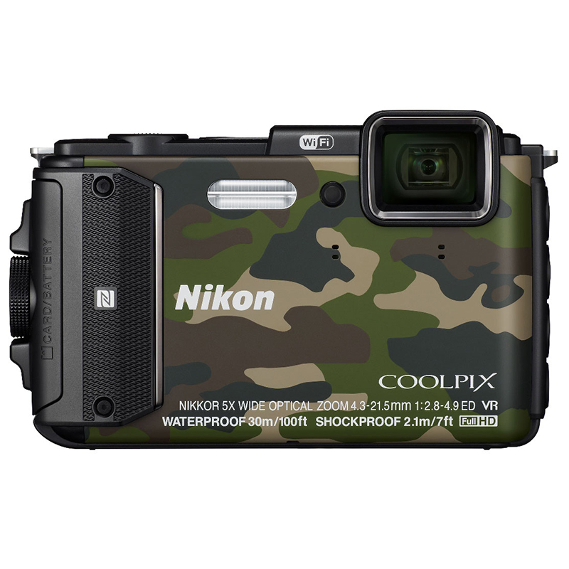 Nikon Coolpix W300 Waterproof Camera Camouflage + BONUS Silicone Jacket