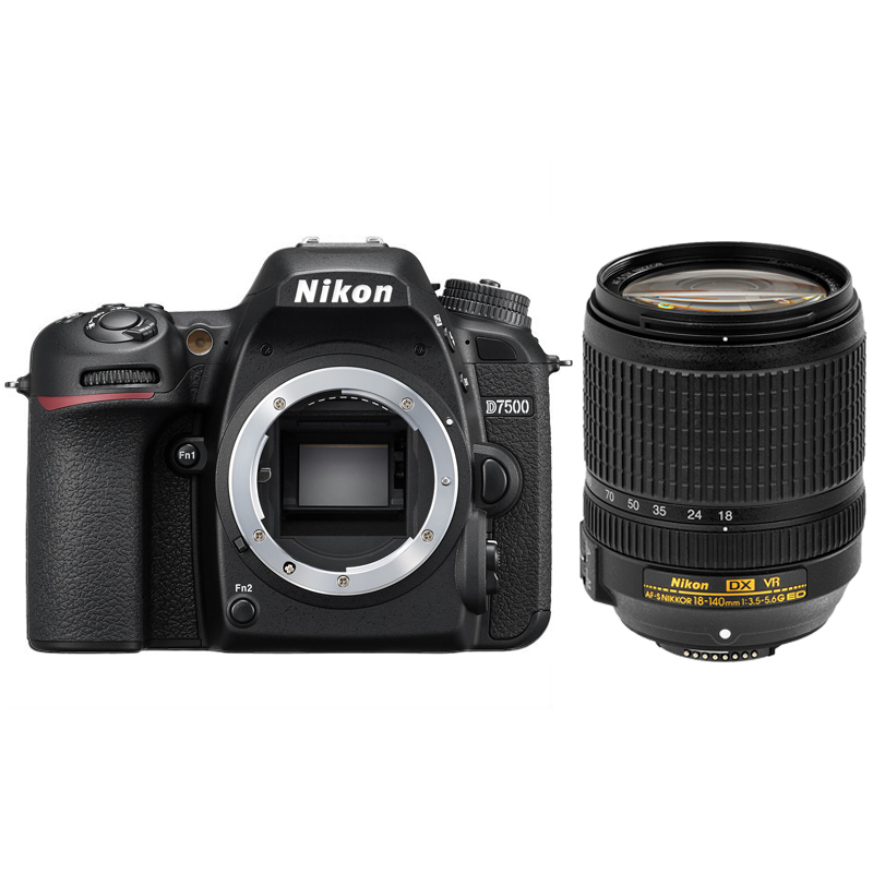 Nikon D7500 DSLR w/ 18-140mm ED VR Lens