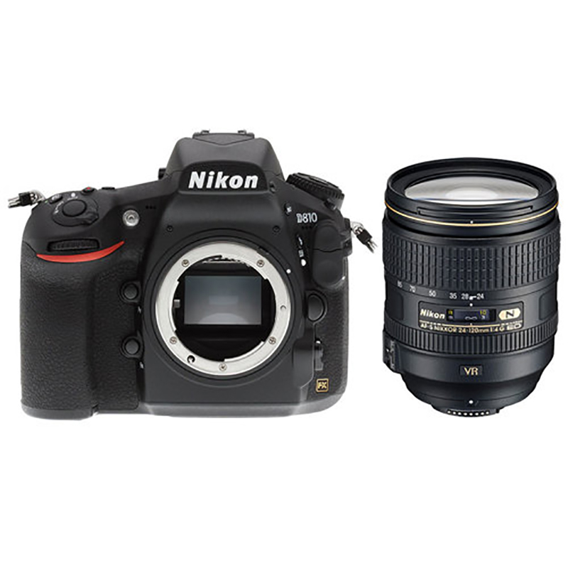 Nikon D810 DSLR Camera with AF-S 24-120mm f/4G ED VR Lens