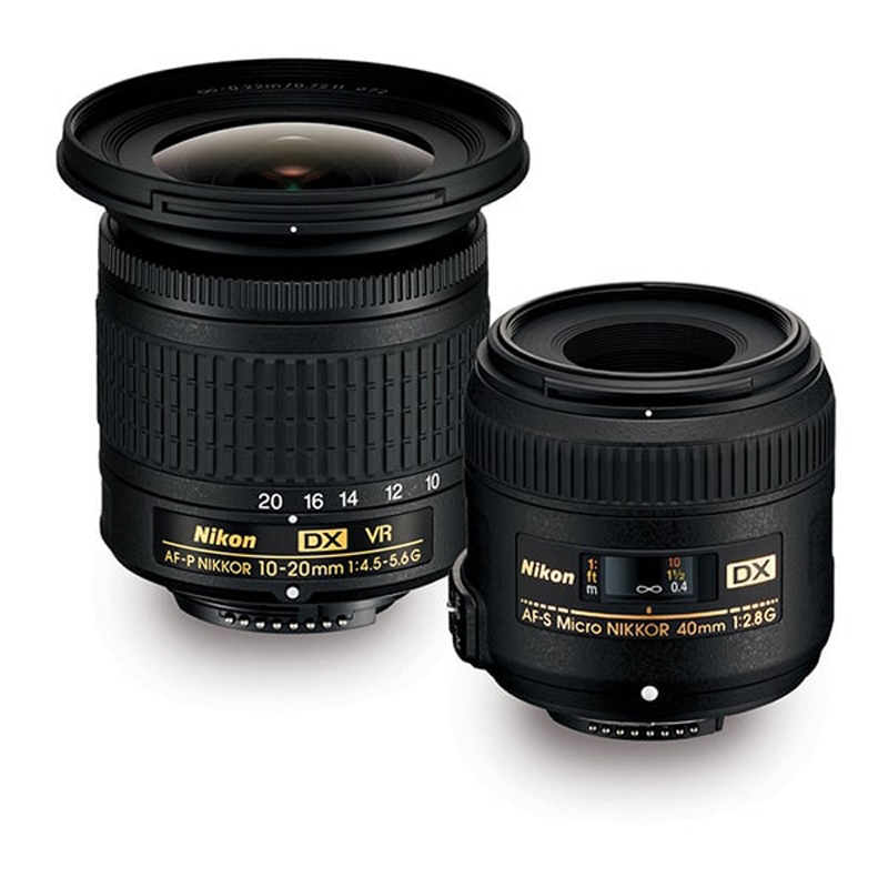Nikon Macro & Landscape Lens Kit with 10-20mm and 40mm