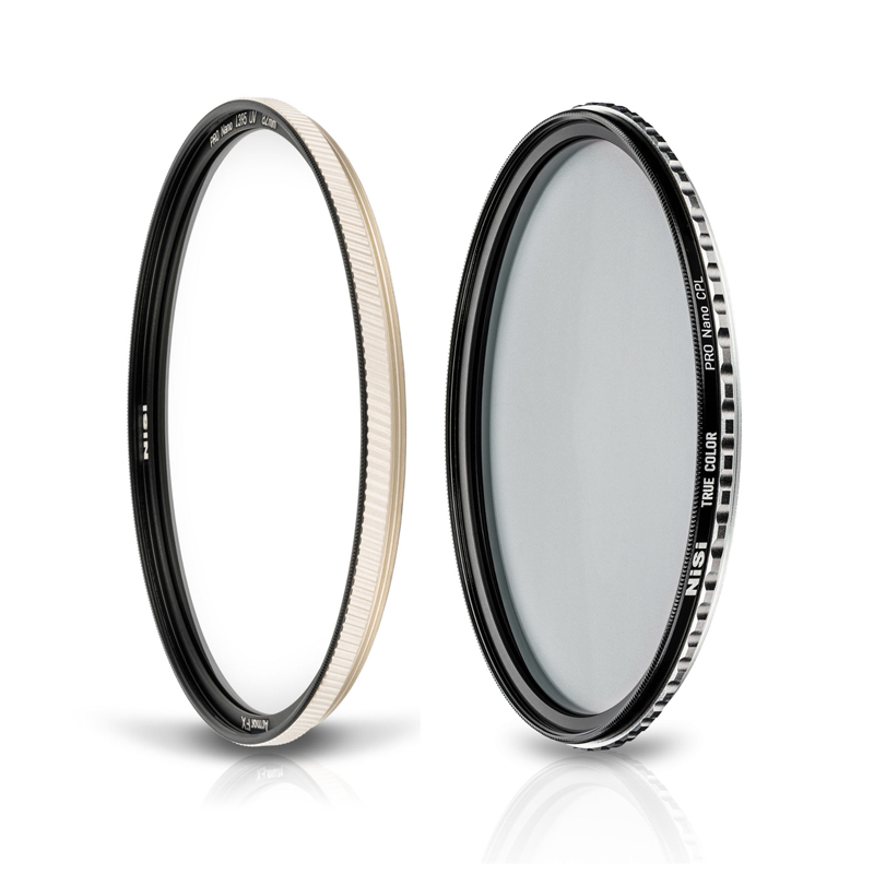 NiSi 72mm Armor FX UV Protection Filter + True Color CPL Circular Polarizing Filter Bundle