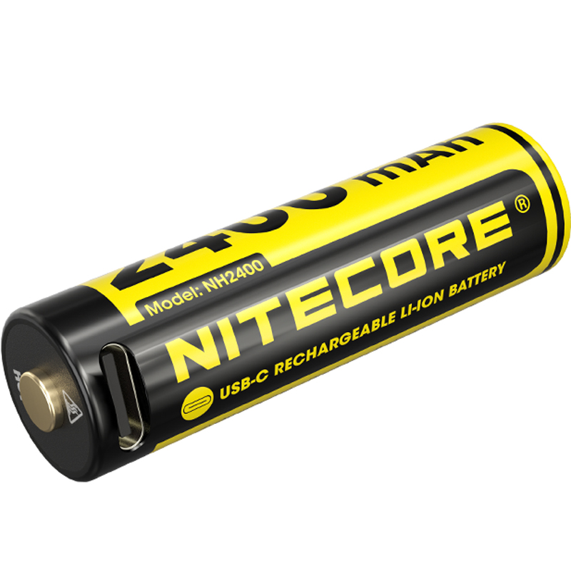 Nitecore NH2400 2400mAh USB-C Rechargeable AA Battery 4-Pack