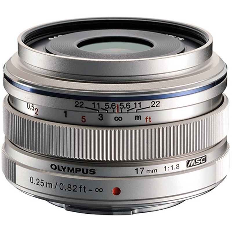 Olympus M. Zuiko Premium 17MM F1.8 Lens (Silver)