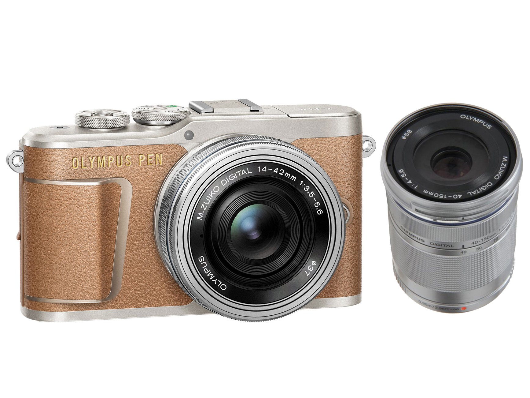 Olympus PEN E-PL9 Brown + 14-42mm EZ + 40-150mm R Twin Lens Kit
