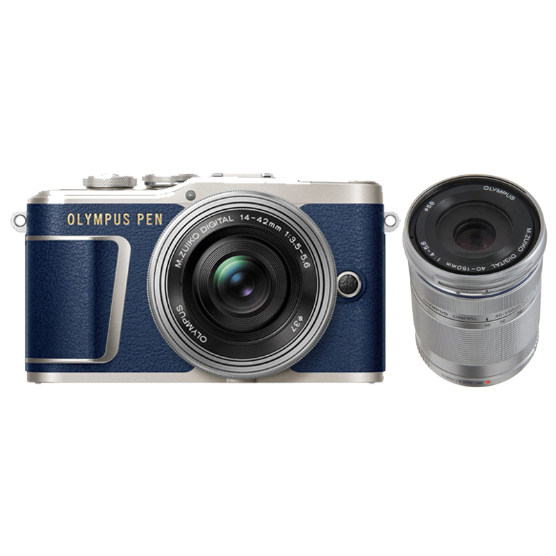 Olympus PEN E-PL9 Blue + 14-42mm EZ + 40-150mm R Twin Lens Kit