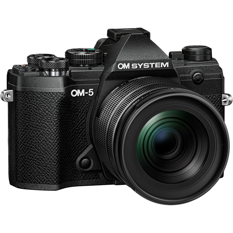 OM System OM-5 Black Body w/ 12-45mm Lens Compact System Camera