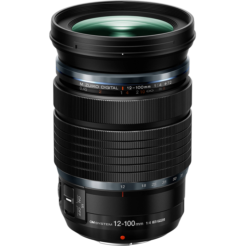 OM SYSTEM M.Zuiko 12-100mm f4.0 PRO Black Lens