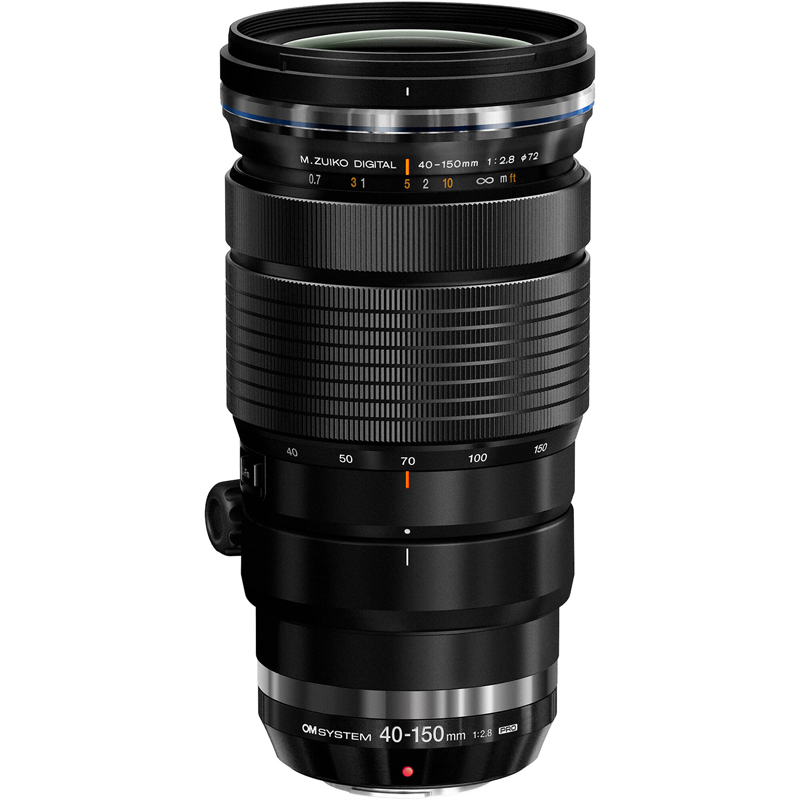 OM SYSTEM 40-150mm f/2.8 PRO Black Telephoto Lens