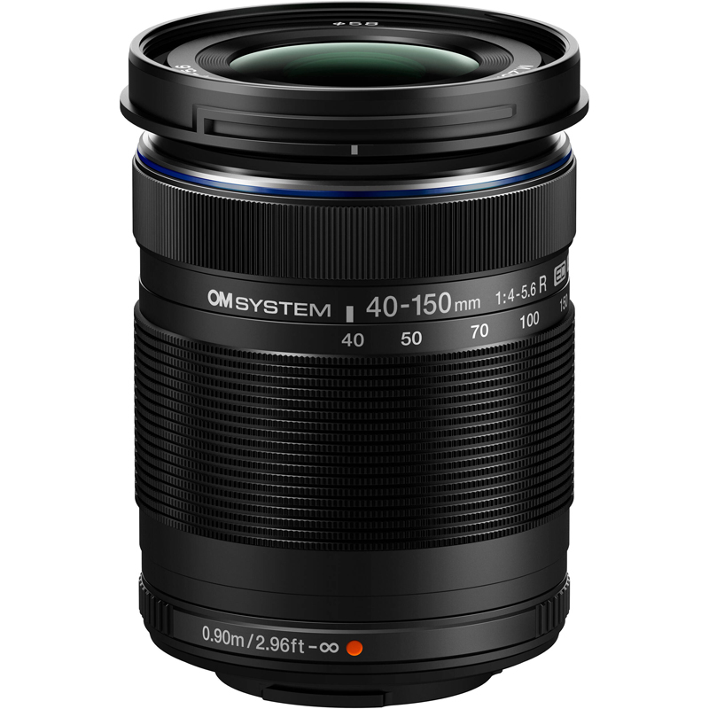 OM System EZ-M4015-R 40-150mm f/4.0-5.6 R Black Telephoto Lens