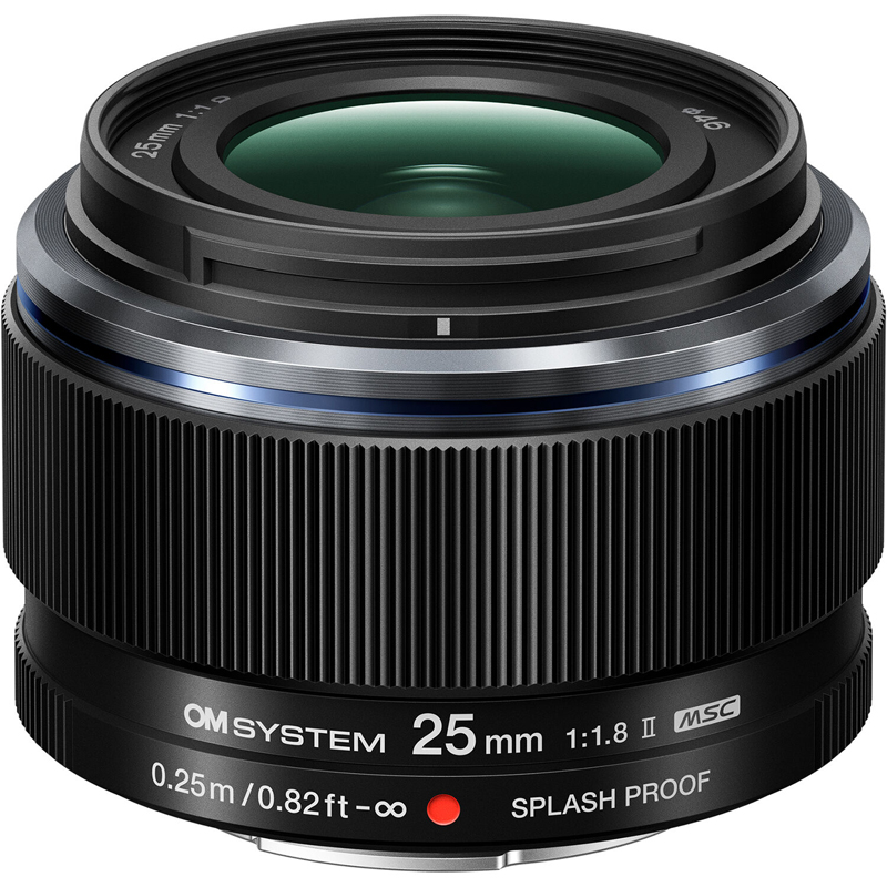 OM System M.Zuiko Digital 25mm f/1.8 II Lens Black