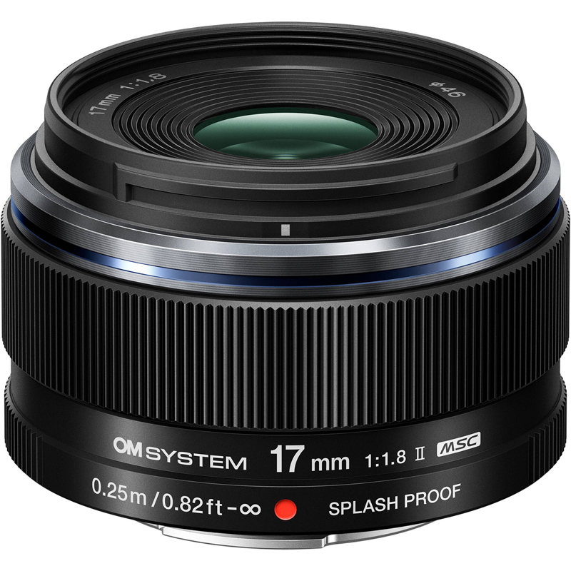 OM System M.Zuiko Digital 17mm f/1.8 II Lens Black