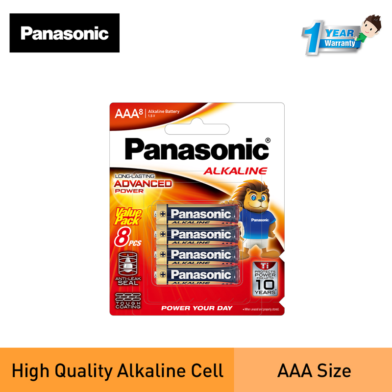 Panasonic AAA 8 Pack Alkaline Battery