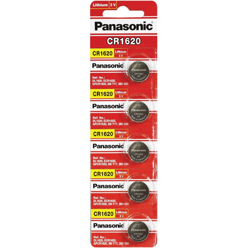 Panasonic CR-1620 3V Lithium 5pk