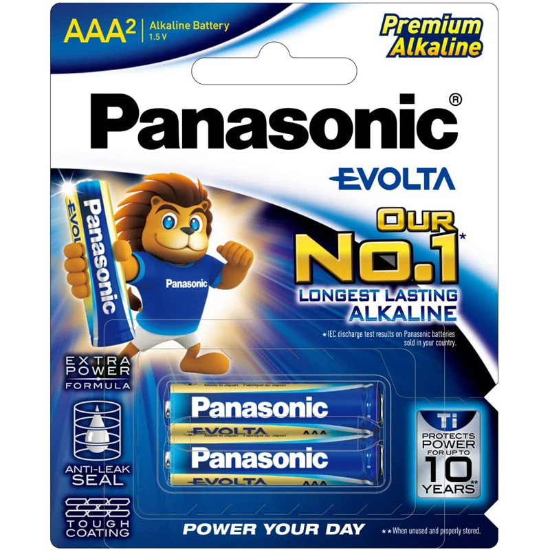 Panasonic Evolta AAA 2pk Premium Alkaline Battery