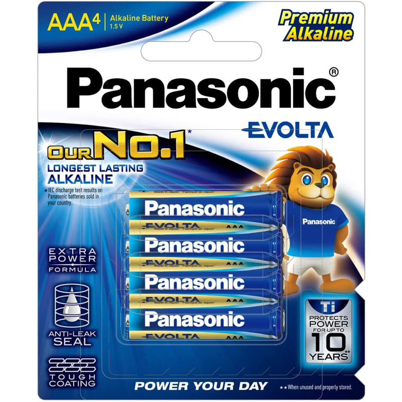 Panasonic Evolta AAA 4pk Premium Alkaline Battery