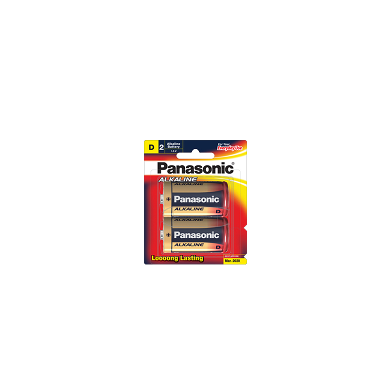 Panasonic D Size 12 Pack Alkaline Battery
