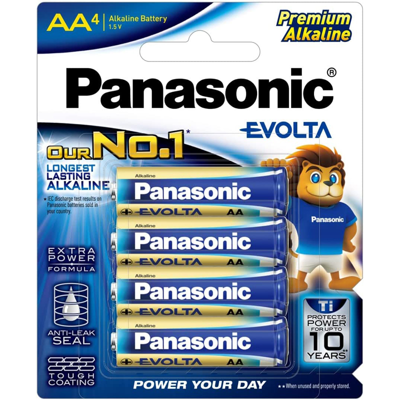 Panasonic Evolta AA 4 Pack Premium Alkaline Battery