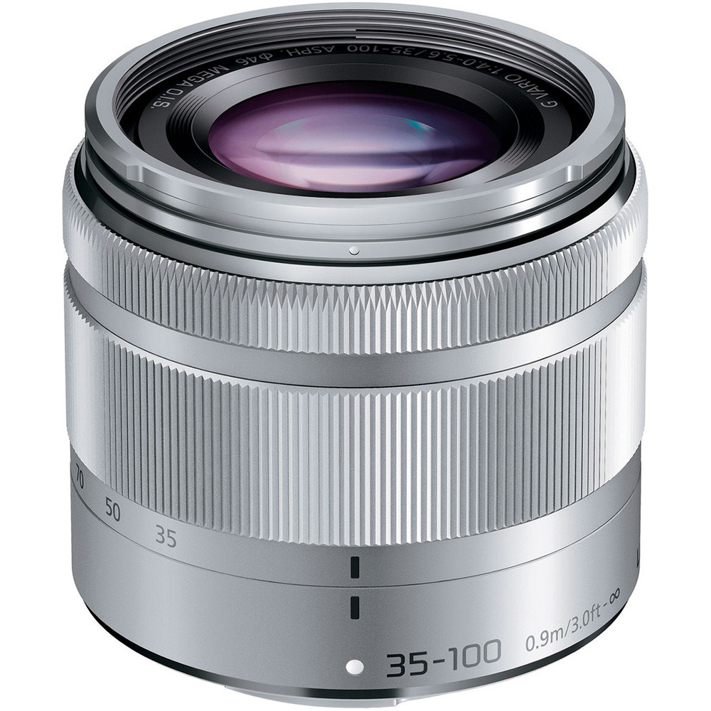 Panasonic Lumix G VARIO 35-100mm f/4.0-5.6 ASPH. MEGA O.I.S. Lens (Silver)