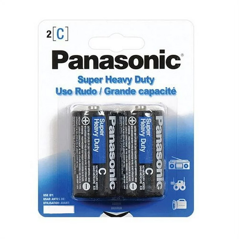 Panasonic C Size 2 Pack Extra Heavy Duty Alkaline Battery