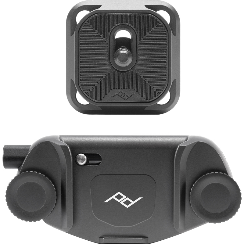 Peak Design Capture Camera Clip v3 - Black with Standard Plate PD-CP-BK-3