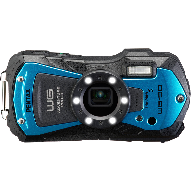 Pentax WG-90 Waterproof Compact Camera - Blue