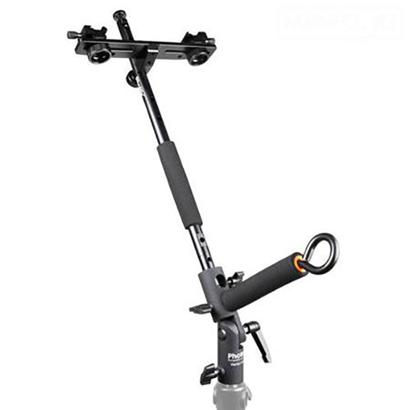 Phottix Multi-Boom Flash Bracket, Boom Arm, and Varos II BG Umbrella Holder Set 16 Inches