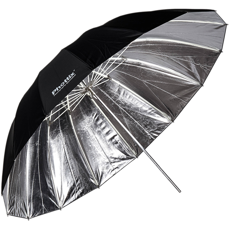 Phottix Para-Pro Reflective Umbrella Black Outside Silver Inside 182 cm