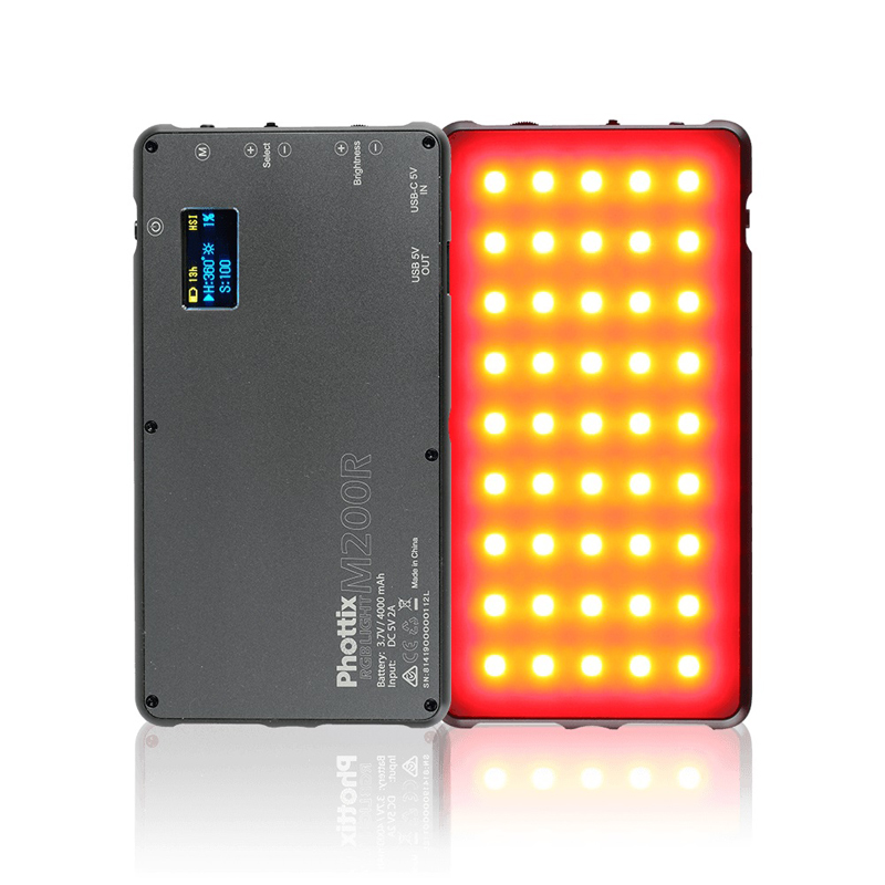 Phottix On Camera Pocket LED Light M200RGB