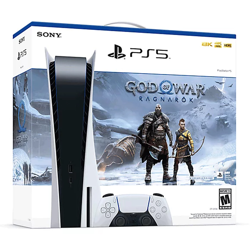 PlayStation 5 Console with God of War Ragnarok