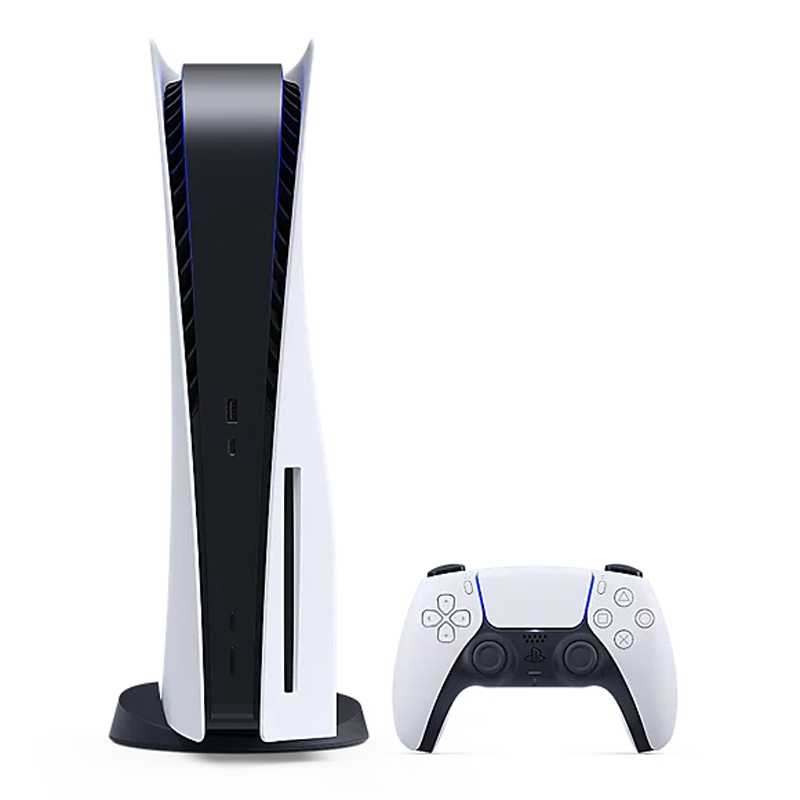 PlayStation 5 Console and White DualSense Bundle