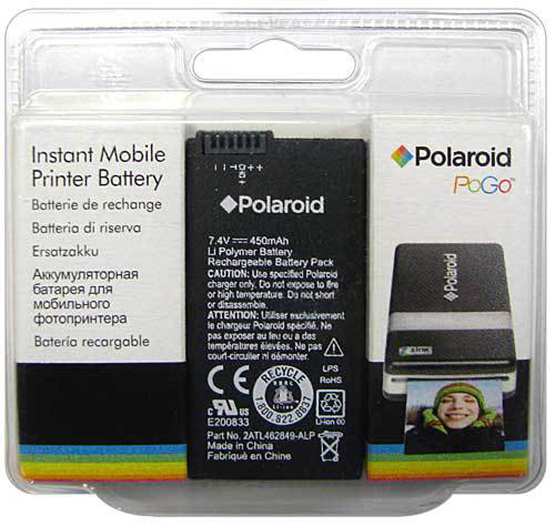 Polaroid Lithium Battery for Polaroid PoGo Printer