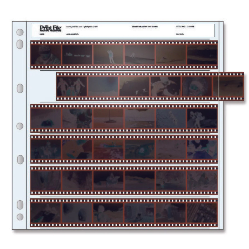 Print File 35-6HB (25) 6 - 35mm Strips - Total 36 Frames Pack of 25