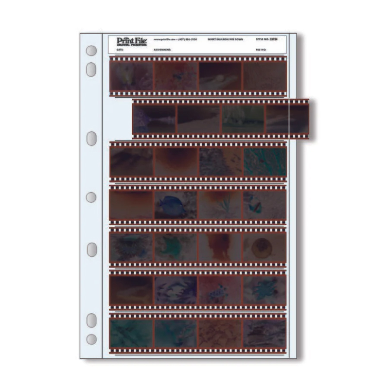 Print File 35-7B4 (25) 7 - 35mm Strips - Total 28 Frames Pack of 25