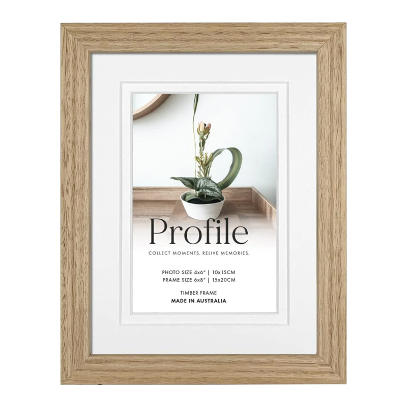 Profile Elegant Deluxe Victorian Ash Natural Oak Timber Photo Frame (15x20/10x15)