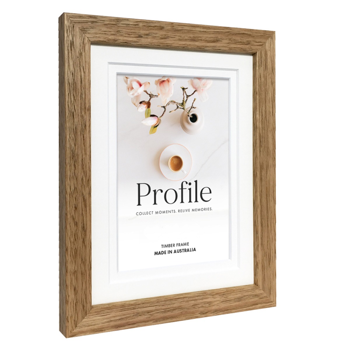 Profile 045 Tassie Oak 15x20/10x15 Photo Frame