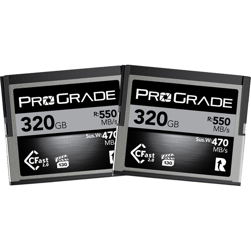 ProGrade Digital 320GB CFast 2.0 Memory Card 2 Pack (Cobalt)