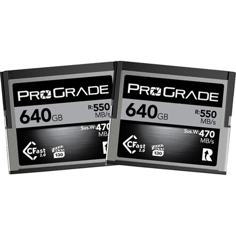 ProGrade Digital 640GB CFast 2.0 Memory Card 2 Pack (Cobalt)