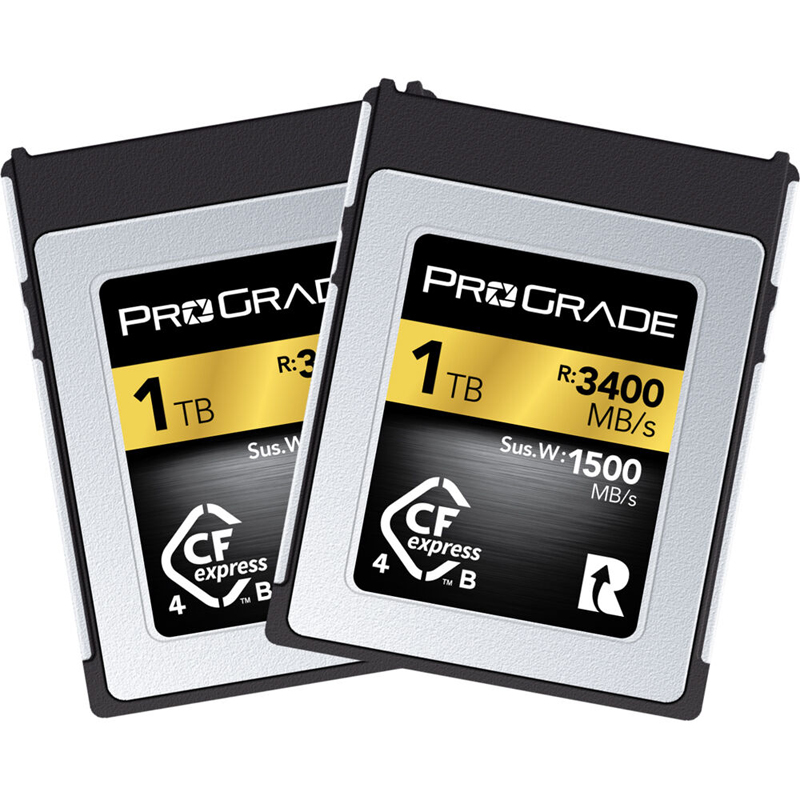 ProGrade Digital 1TB CFexpress 4.0 Memory Card Type B 2 Pack (Gold)