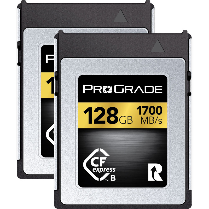ProGrade Digital 128GB CFexpress 2.0 Memory Card Type B 2 Pack (Gold)