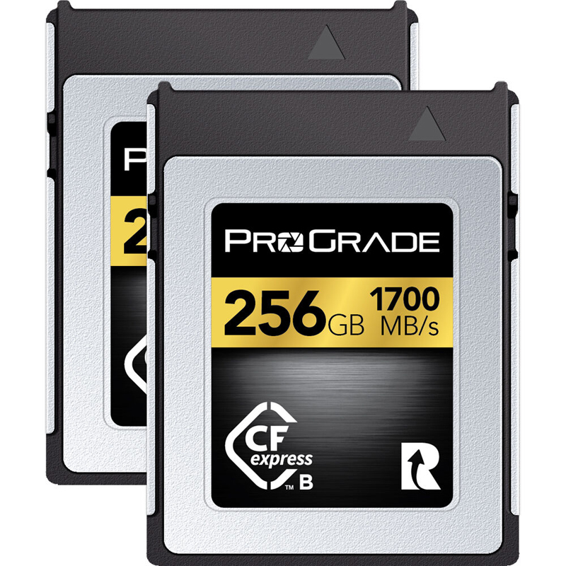 ProGrade Digital 256GB CFexpress 2.0 Memory Card Type B 2 Pack (Gold)