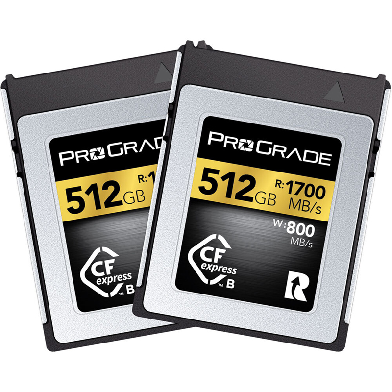 ProGrade Digital 512GB CFexpress 2.0 Memory Card Type B 2 Pack (Gold)