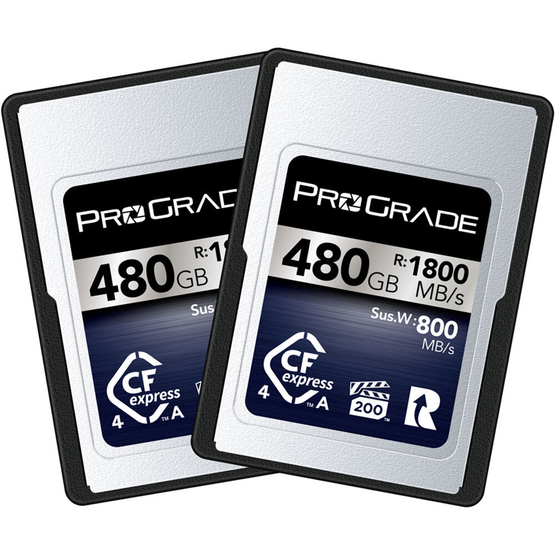 ProGrade Digital 480GB CFexpress Type A 4.0 Memory Card 2 Pack (Iridium)