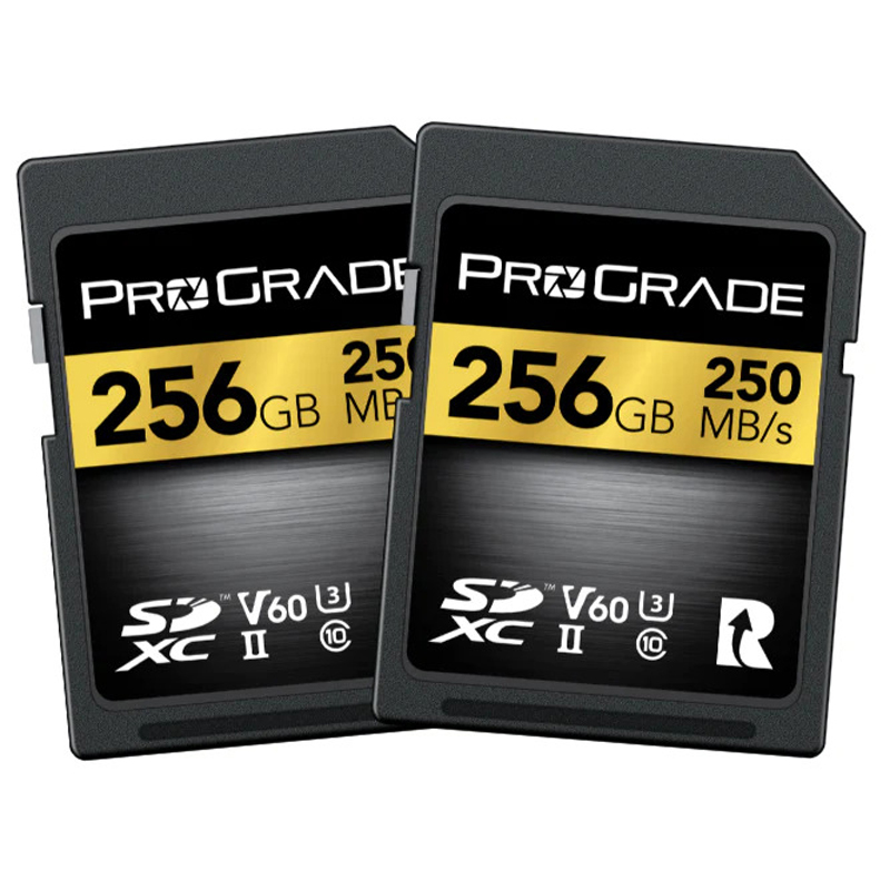 ProGrade Digital 256GB SDXC UHS-II V60 Memory Card 2 Pack (Gold)