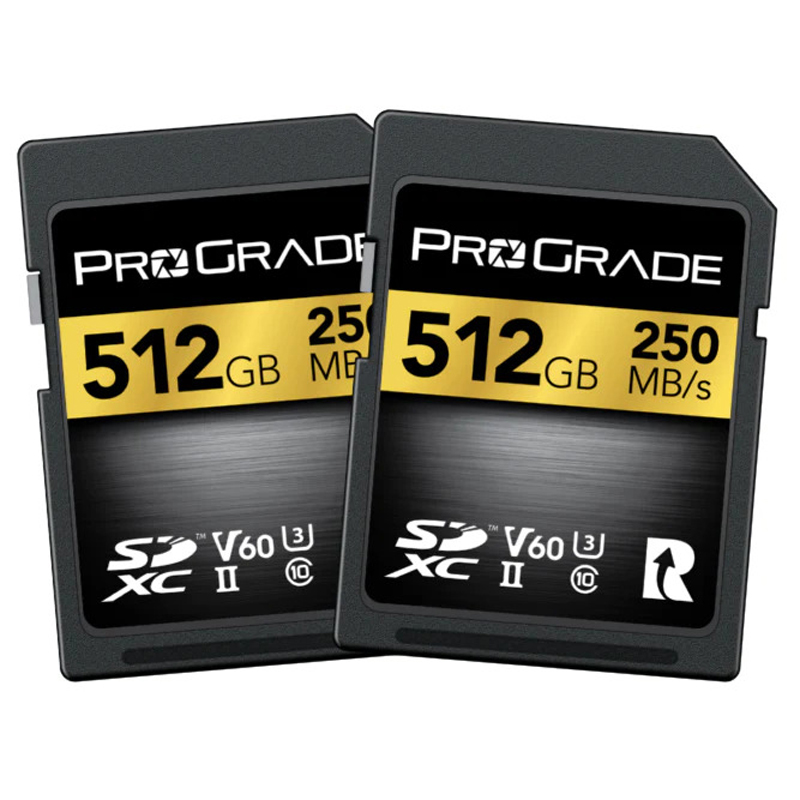 ProGrade Digital 512GB SDXC UHS-II V60 Memory Card 2 Pack (Gold)