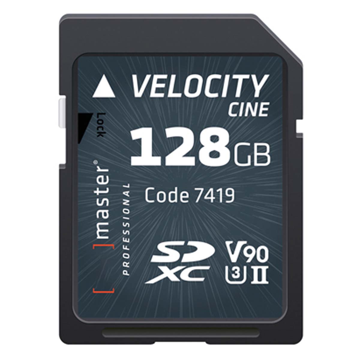 Master SDXC SD CARD 128GB VELOCITY CINE V90 UHS-II